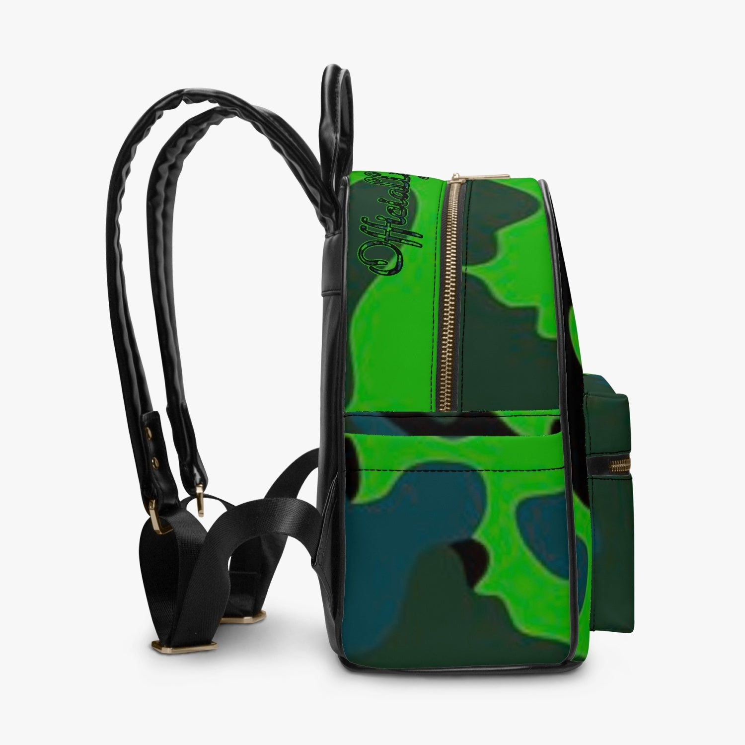 Officially Sexy Green Army Camouflage Collection PU Backpack
