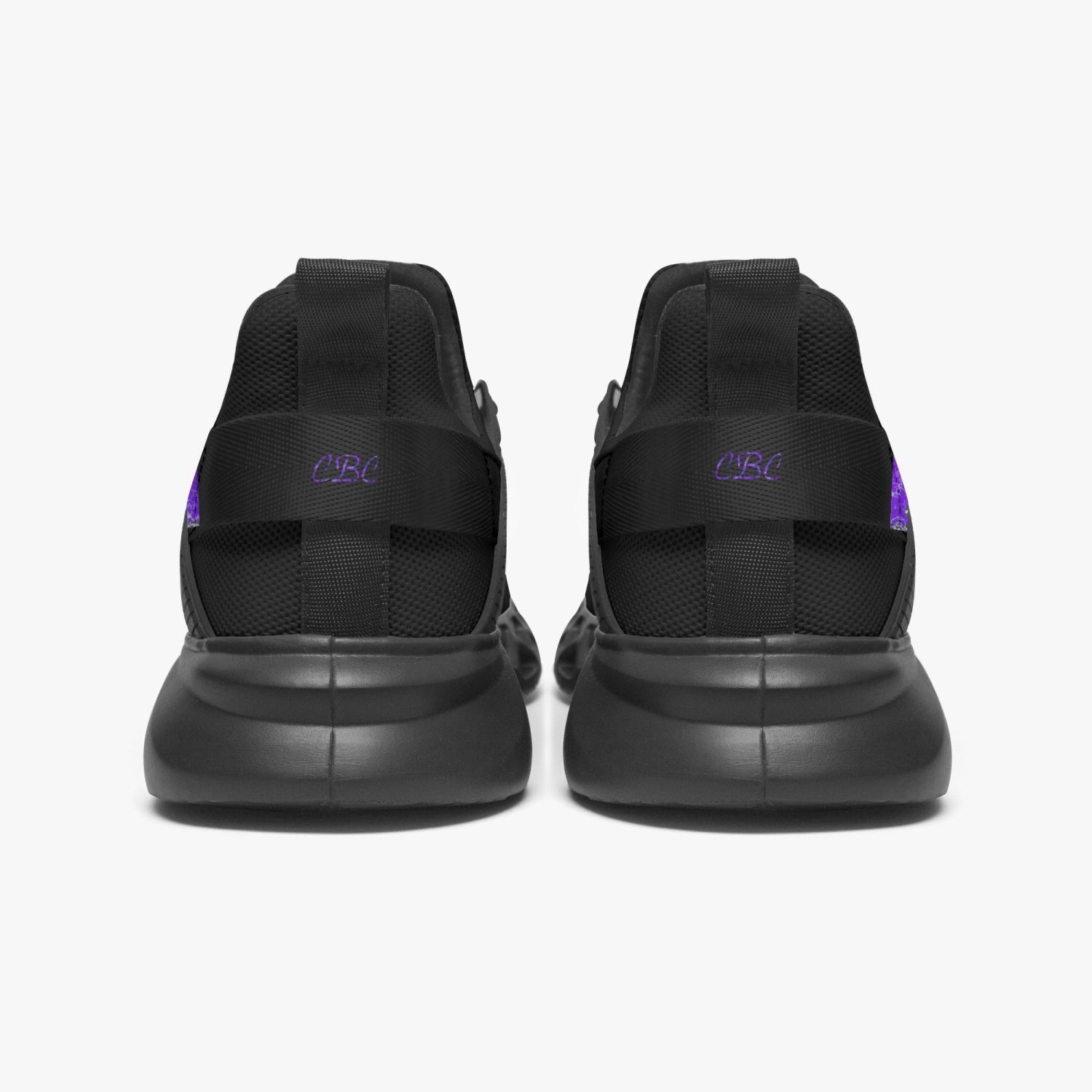 Officially Sexy Dark Purple Creepy Boy Collection Black Unisex Mesh Running Shoes