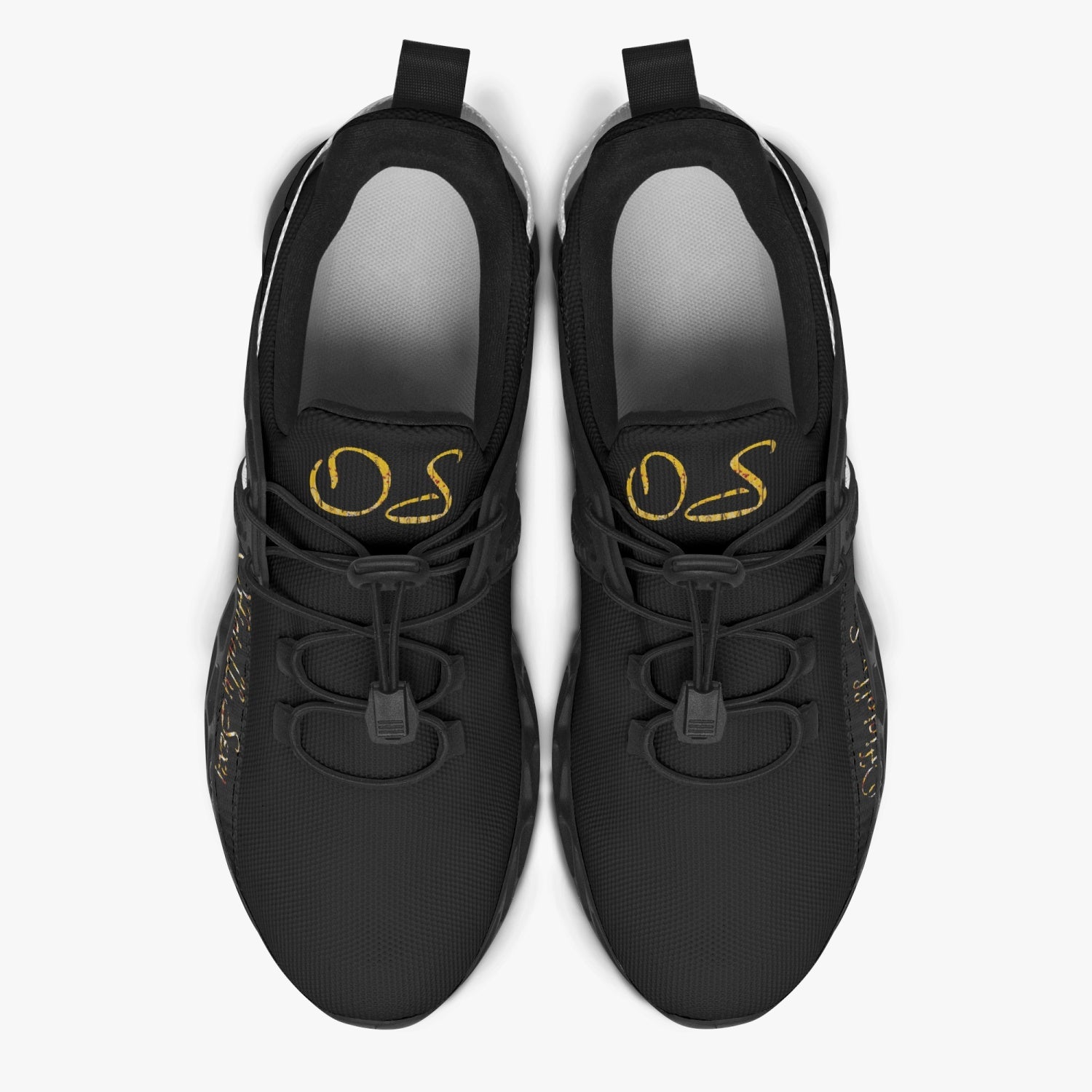 Officially Sexy Saffron Creepy Boy Collection Black Unisex Mesh Running Shoes