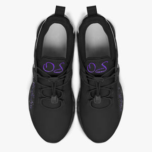 Officially Sexy Dark Purple Creepy Boy Collection Black Unisex Mesh Running Shoes