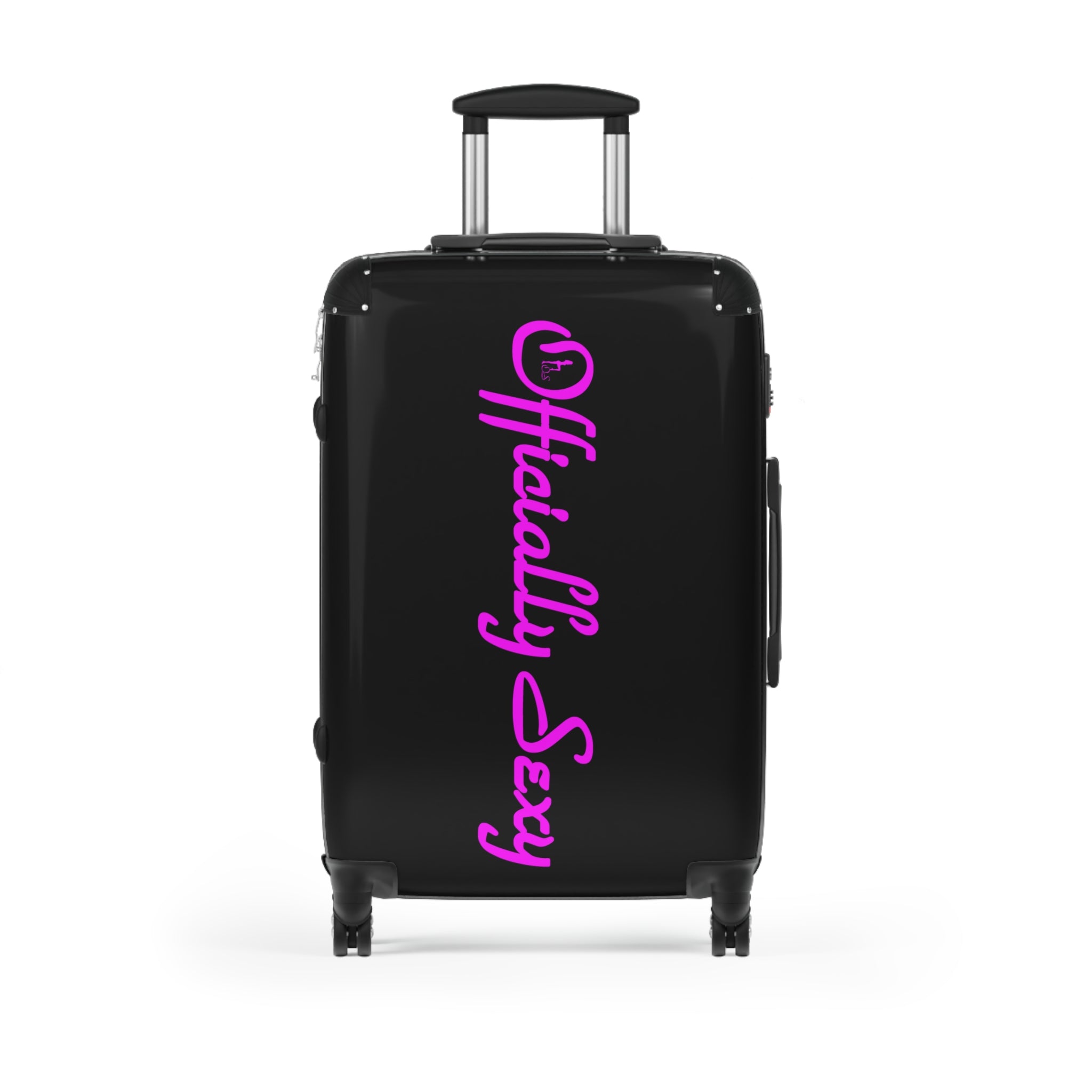 Officially Sexy Chic Travel Suitcases with Bold Pink Design