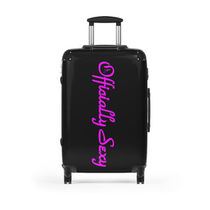 Officially Sexy Chic Travel Suitcases with Bold Pink Design