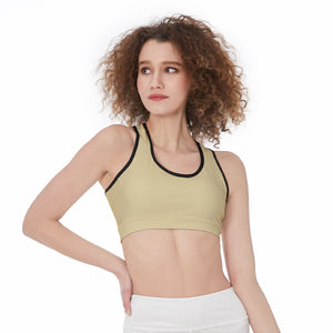 Officially Sexy Solid Color With Black Trim Women’s Sports Bra
