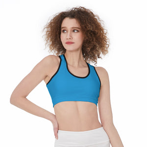Officially Sexy Solid Color With Black Trim Women’s Sports Bra