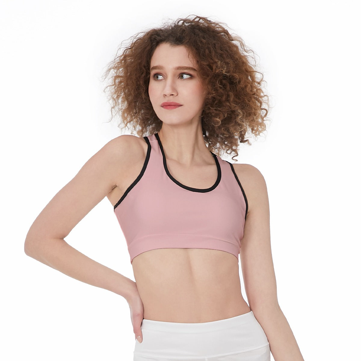 Officially Sexy Solid Color With Black Trim Women’s Sports Bra