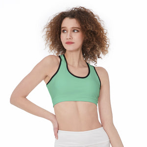 Officially Sexy Solid Color With Black Trim Women’s Sports Bra