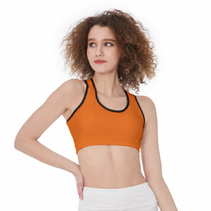 Officially Sexy Solid Color With Black Trim Women’s Sports Bra
