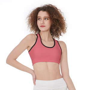 Officially Sexy Solid Color With Black Trim Women’s Sports Bra