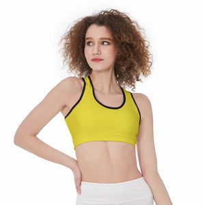 Officially Sexy Solid Color With Black Trim Women’s Sports Bra