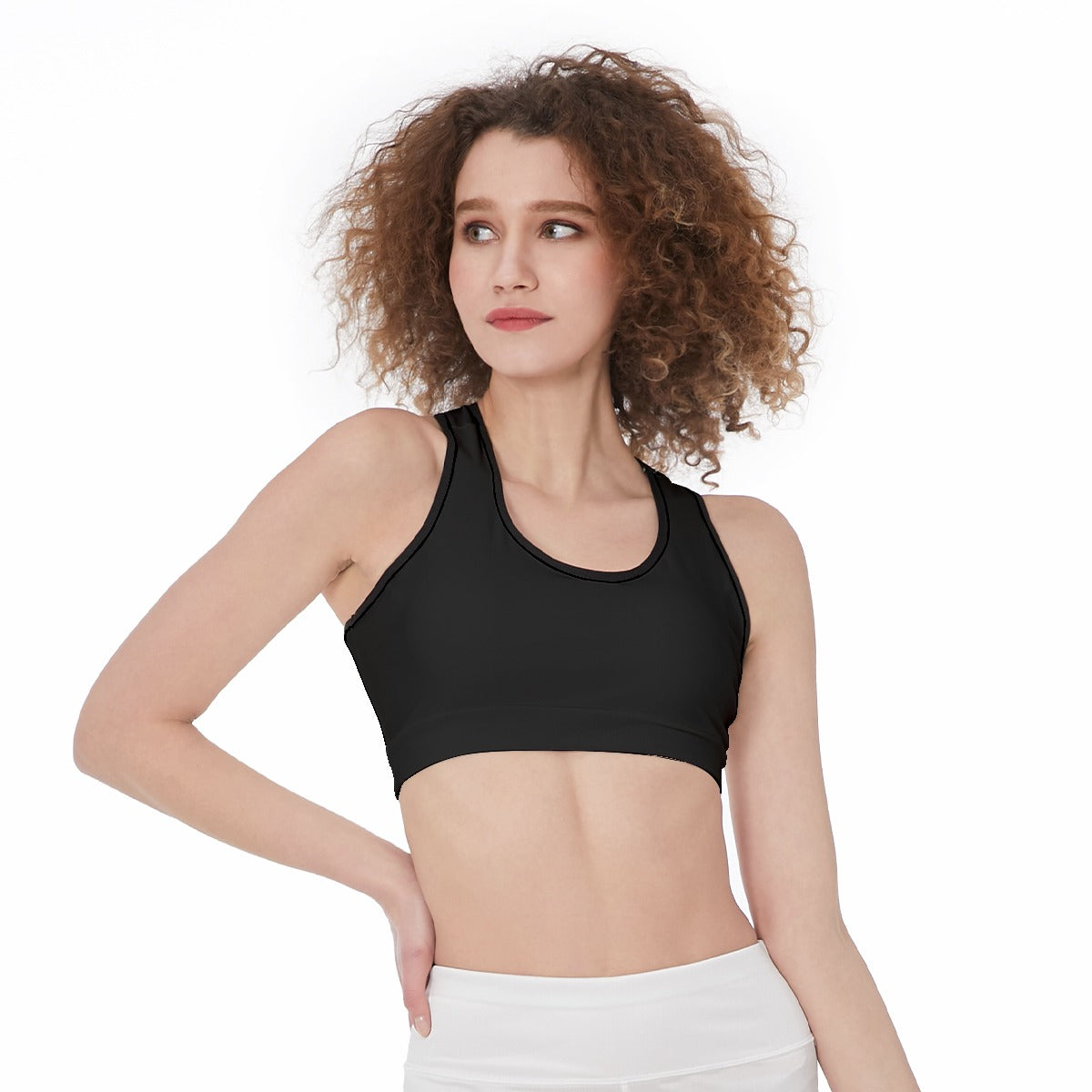 Officially Sexy Solid Color With Black Trim Women’s Sports Bra