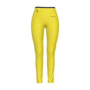 Officially Sexy English Solid Color Collection Women's High Waist Leggings With Side Stitch Closure Bright Colors