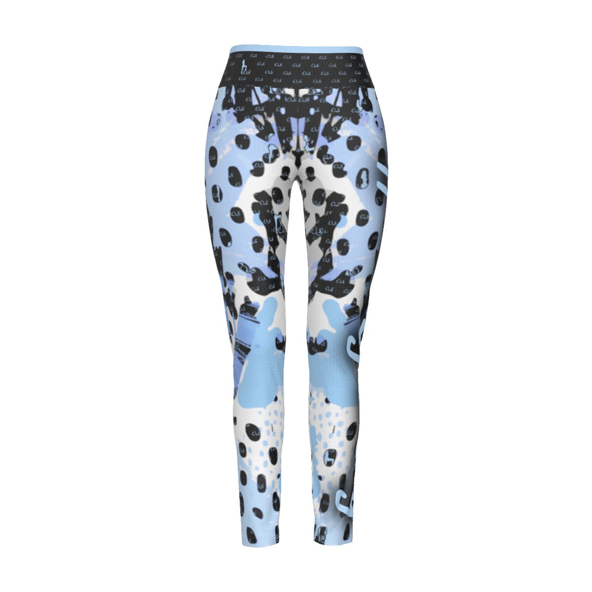 Officially Sexy Animal Abstract Collection English Women's High WaistLeggings Side Stitch Closure