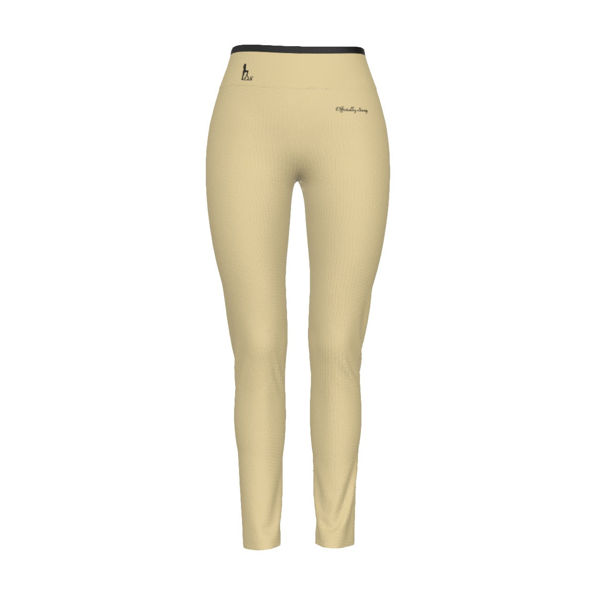 Officially Sexy English Solid Color Collection Women's High Waist Leggings With Side Stitch Closure