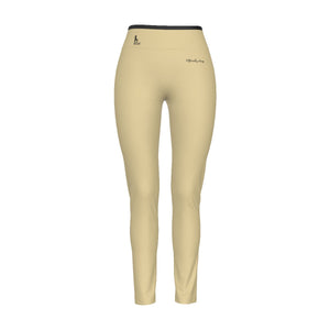 Officially Sexy English Solid Color Collection Women's High Waist Leggings With Side Stitch Closure