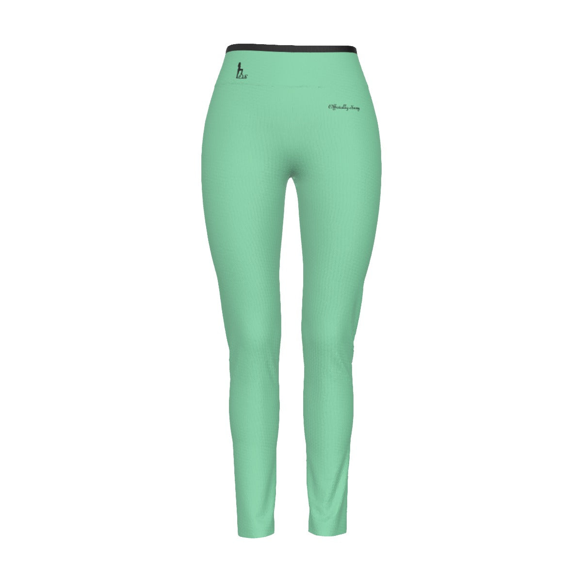 Officially Sexy English Solid Color Collection Women's High Waist Leggings With Side Stitch Closure