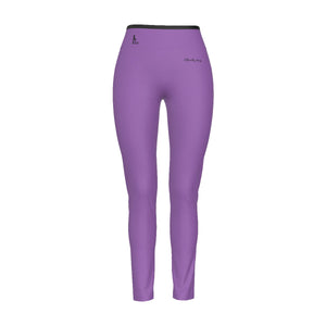 Officially Sexy English Solid Color Collection Women's High Waist Leggings With Side Stitch Closure