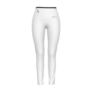 Officially Sexy English Solid Color Collection Women's High Waist Leggings With Side Stitch Closure