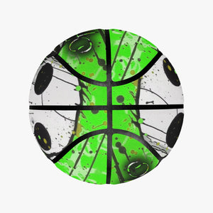 Officially Sexy Neon Green Creepy Boy Collection Eight Panel Printed Basketball