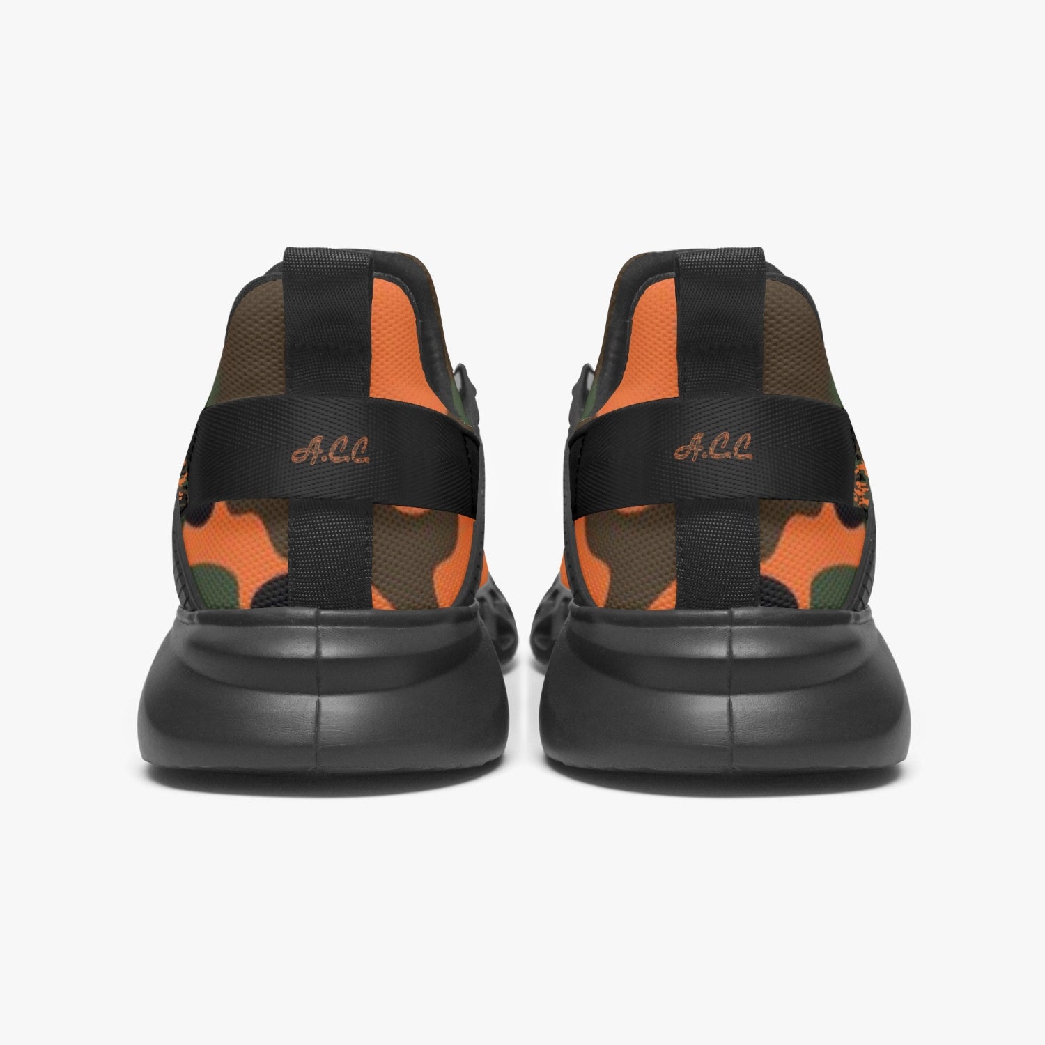 Officially Sexy Orange Army Camouflage Collection Mesh Running Shoes