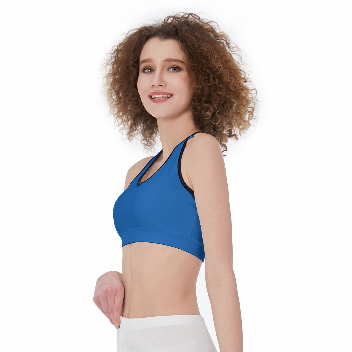 Officially Sexy Solid Color With Black Trim Women’s Sports Bra