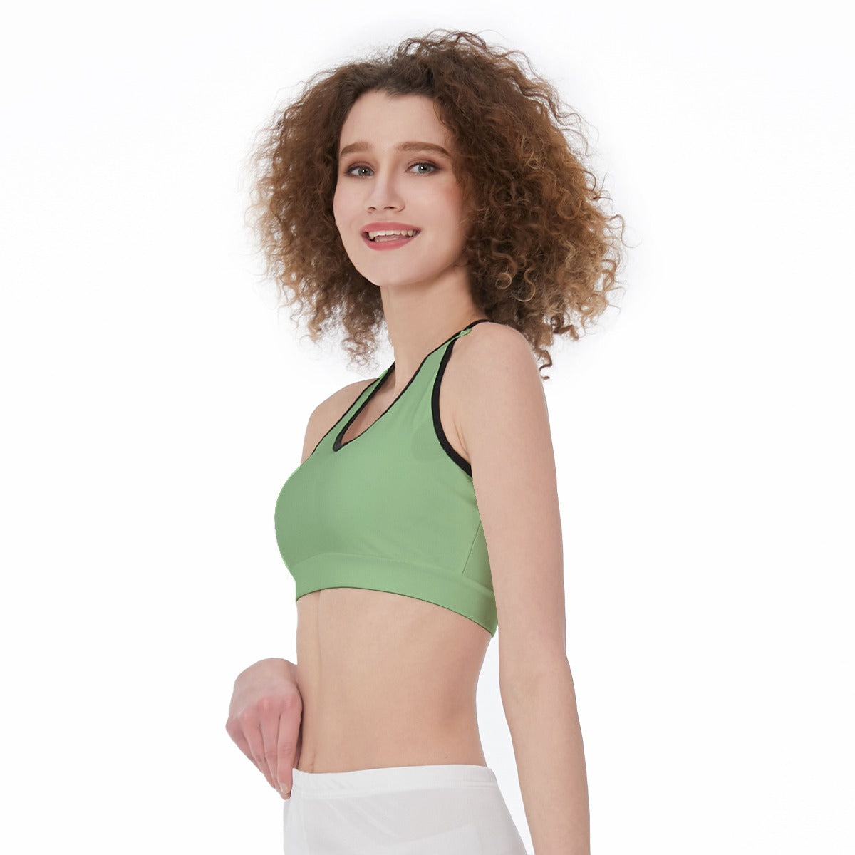 Officially Sexy Solid Color With Black Trim Women’s Sports Bra