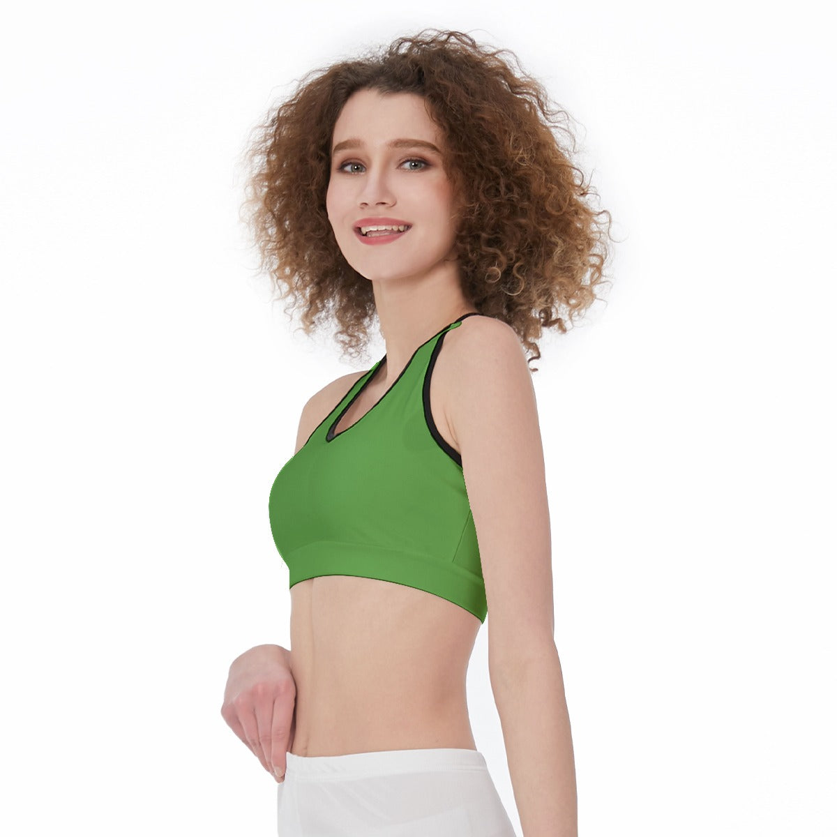 Officially Sexy Solid Color With Black Trim Women’s Sports Bra