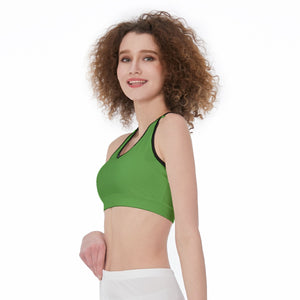 Officially Sexy Solid Color With Black Trim Women’s Sports Bra