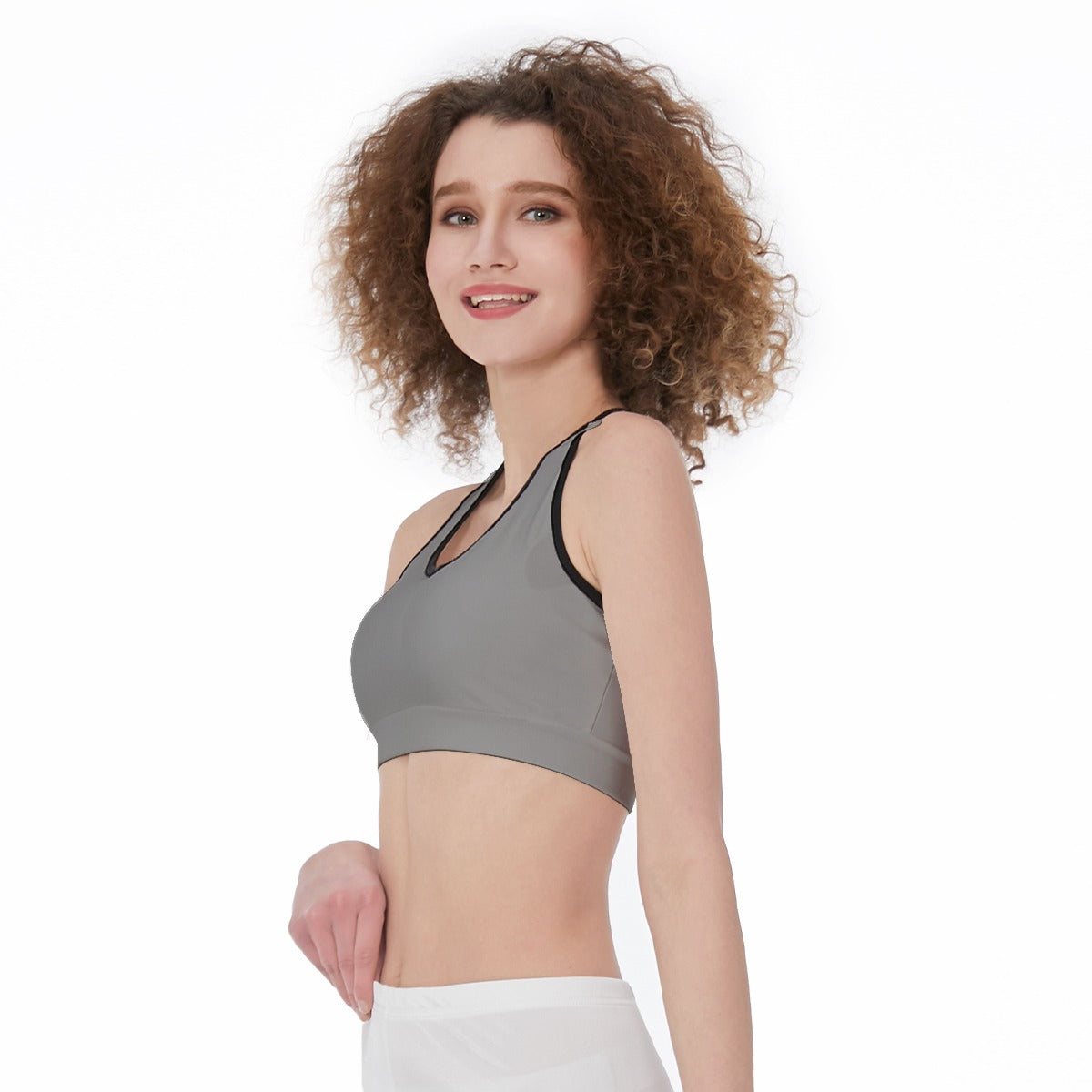 Officially Sexy Solid Color With Black Trim Women’s Sports Bra
