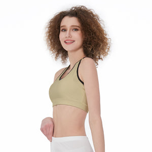 Officially Sexy Solid Color With Black Trim Women’s Sports Bra