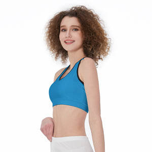 Officially Sexy Solid Color With Black Trim Women’s Sports Bra