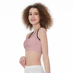 Officially Sexy Solid Color With Black Trim Women’s Sports Bra