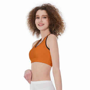 Officially Sexy Solid Color With Black Trim Women’s Sports Bra