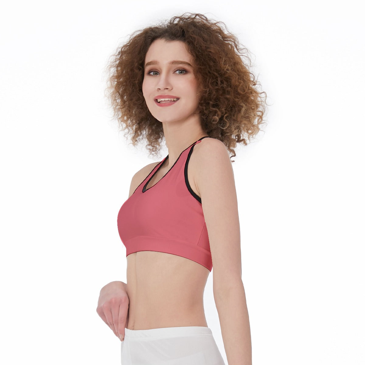 Officially Sexy Solid Color With Black Trim Women’s Sports Bra