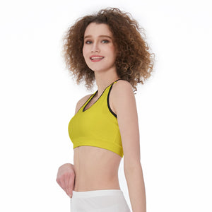 Officially Sexy Solid Color With Black Trim Women’s Sports Bra
