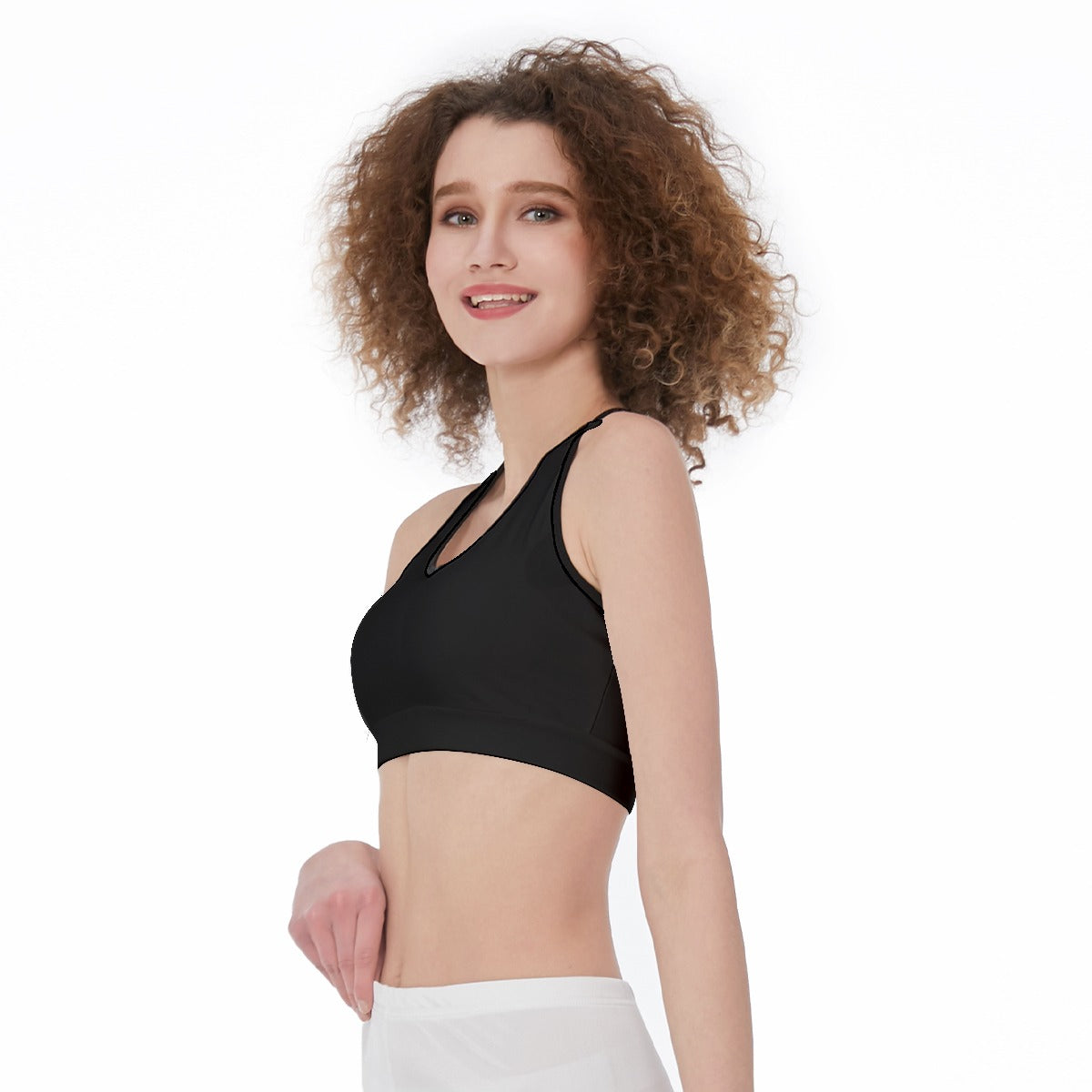 Officially Sexy Solid Color With Black Trim Women’s Sports Bra