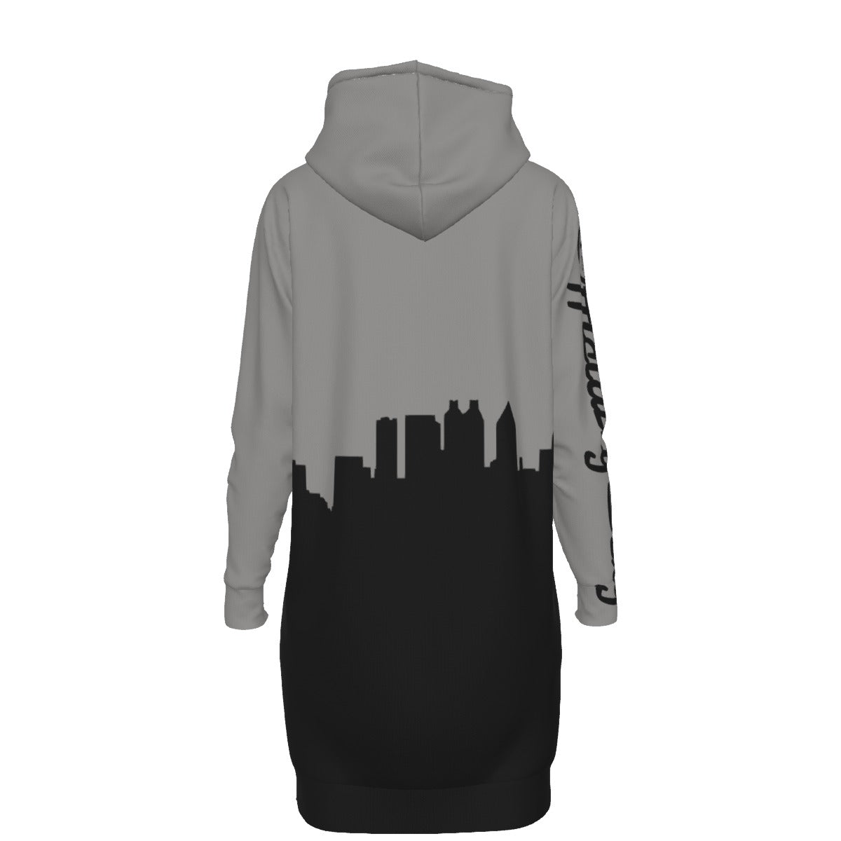 Officially Sexy English Atlanta Skyline Collection Women's Long Neutral Color Hoodies