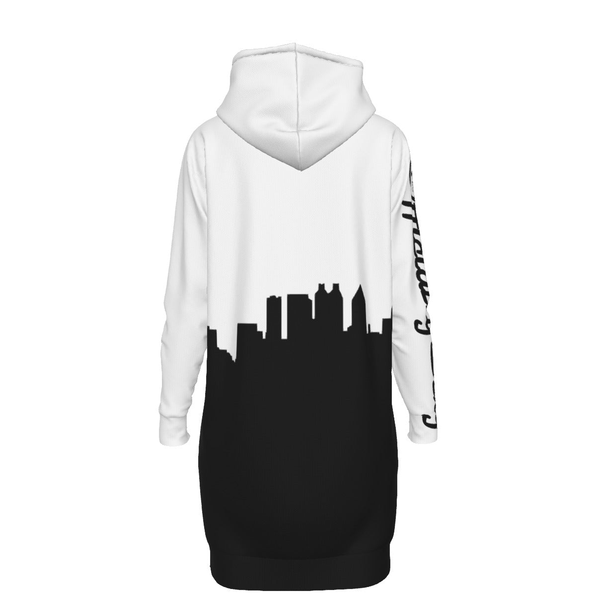 Officially Sexy English Atlanta Skyline Collection Women's Long Neutral Color Hoodies