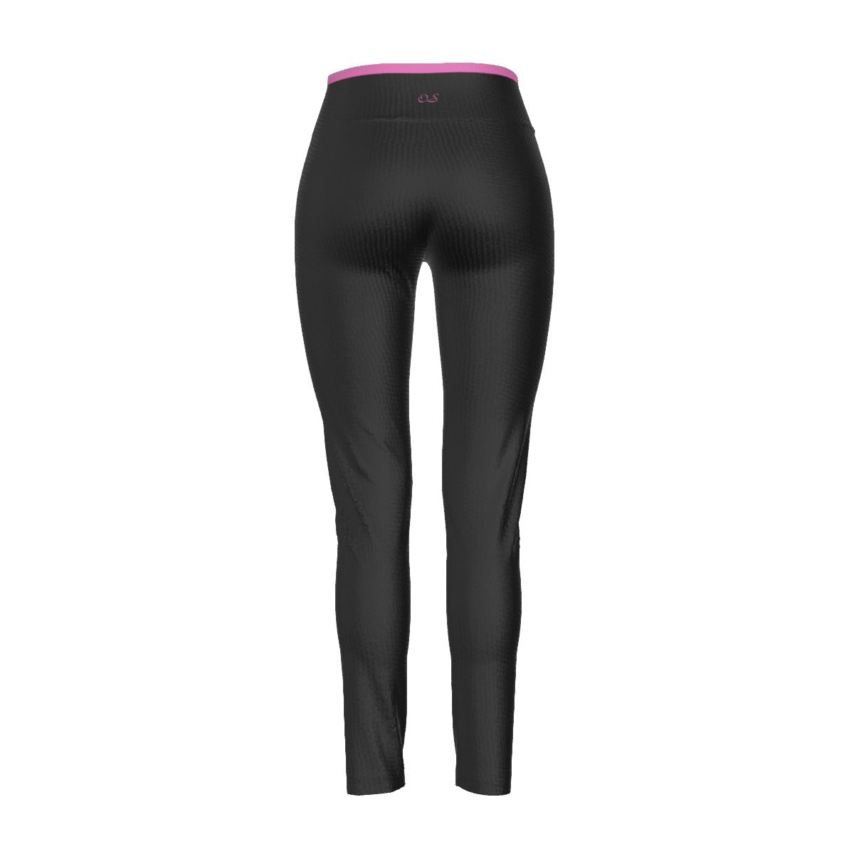 Officially Sexy English Solid Color Collection Women's Pink e778bc High Waist Leggings With Side Stitch Closure
