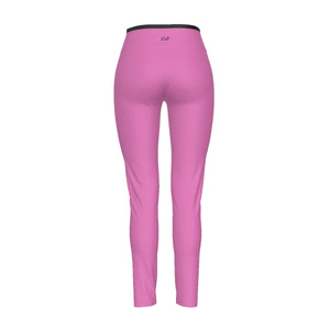 Officially Sexy English Solid Color Collection Women's High Waist Leggings With Side Stitch Closure