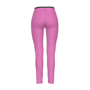 Officiellement Sexy French Women's Solid Color High Waist Leggings With Side Stitch Closure Bright Colors