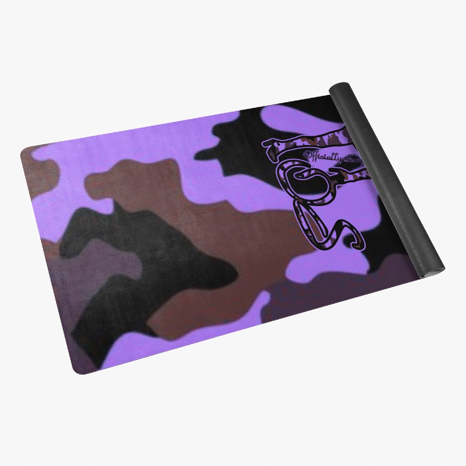 Officially Sexy Purple Army Camouflage Collection Suede Anti-slip Yoga Mat 1