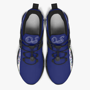 Officially Sexy Lively Collection Solid Navy Mesh Running Shoes Small Text