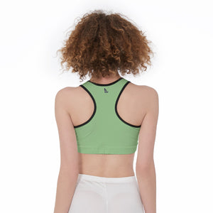 Officially Sexy Solid Color With Black Trim Women’s Sports Bra