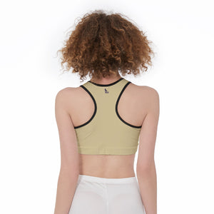 Officially Sexy Solid Color With Black Trim Women’s Sports Bra