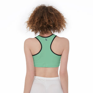 Officially Sexy Solid Color With Black Trim Women’s Sports Bra
