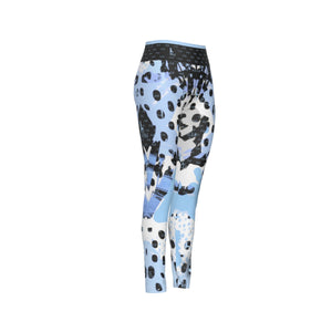 Officially Sexy Animal Abstract Collection English Women's High WaistLeggings Side Stitch Closure