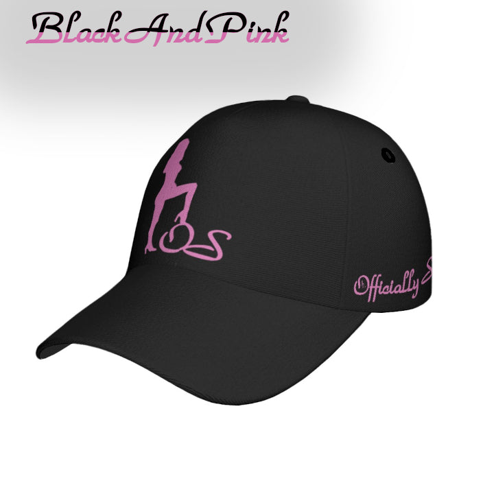 Officially Sexy English Solid Color Collection Print Peaked Cap With Box Pink e778bc