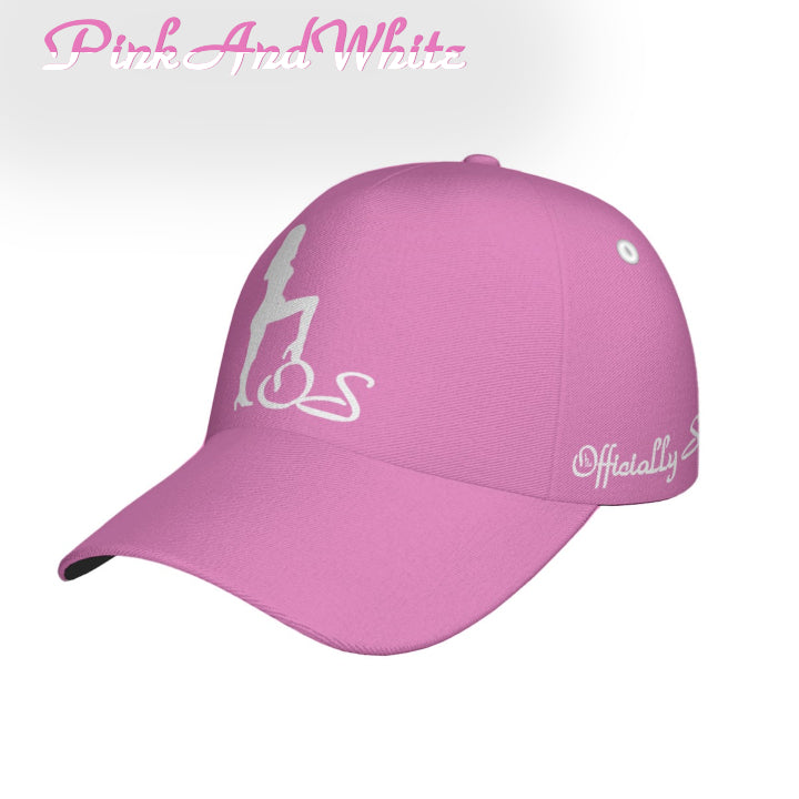 Officially Sexy English Solid Color Collection Print Peaked Cap With Box Pink e778bc