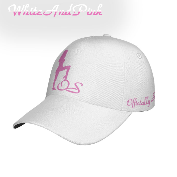 Officially Sexy English Solid Color Collection Print Peaked Cap With Box Pink e778bc