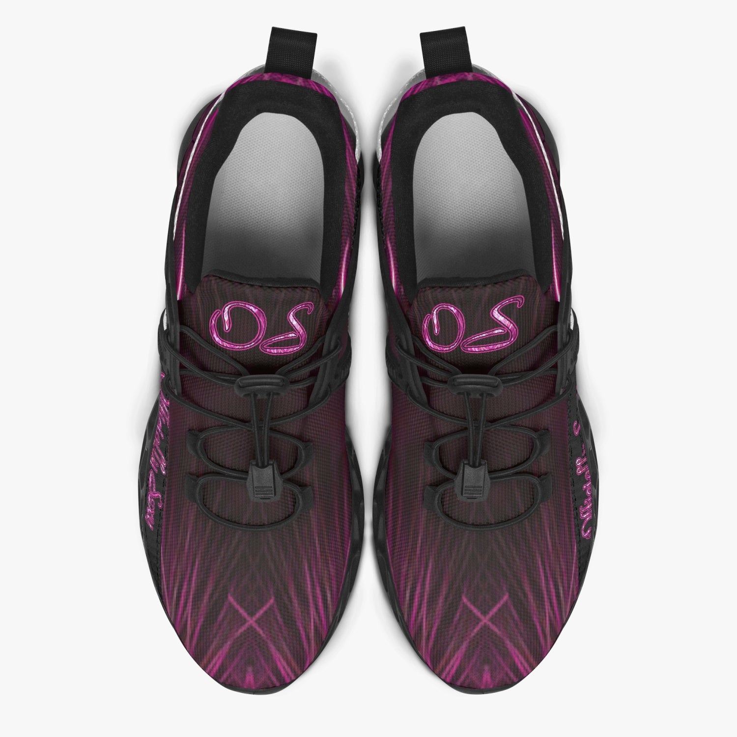 Officially Sexy Pink Laser Hearts Collection Mesh Running Shoes